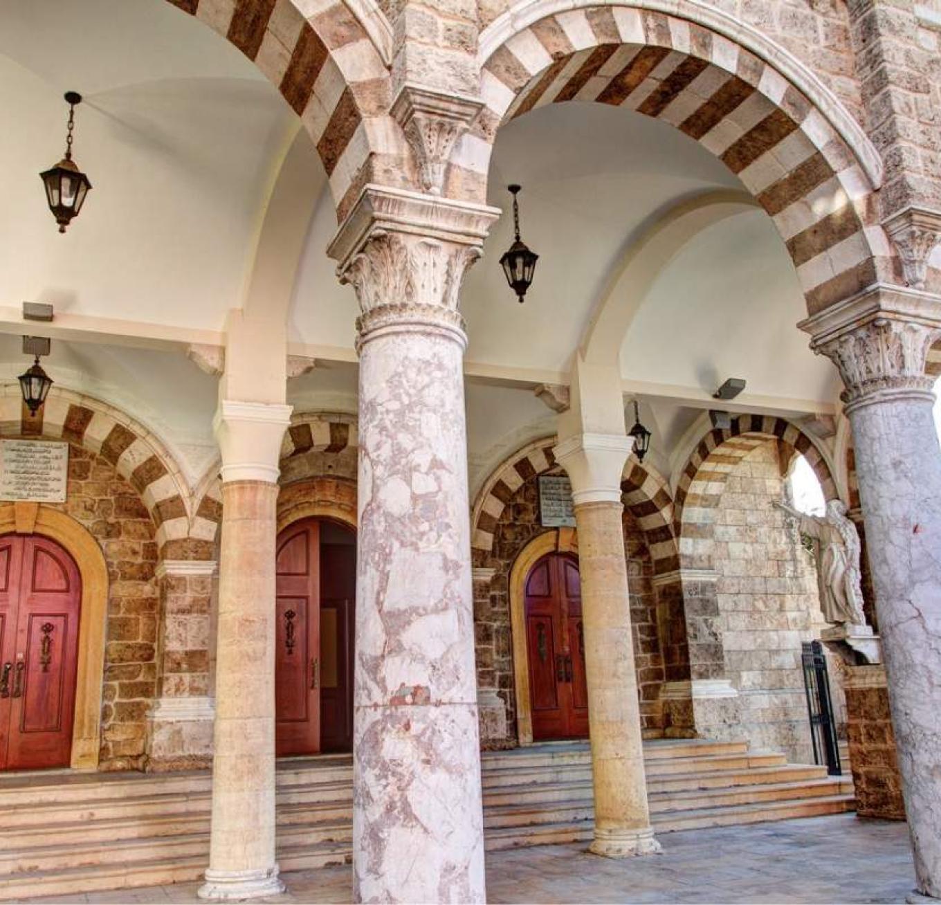 Interior church seating