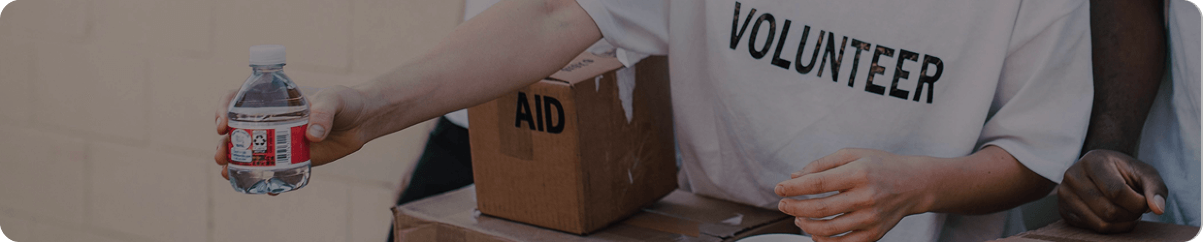 La charité en action